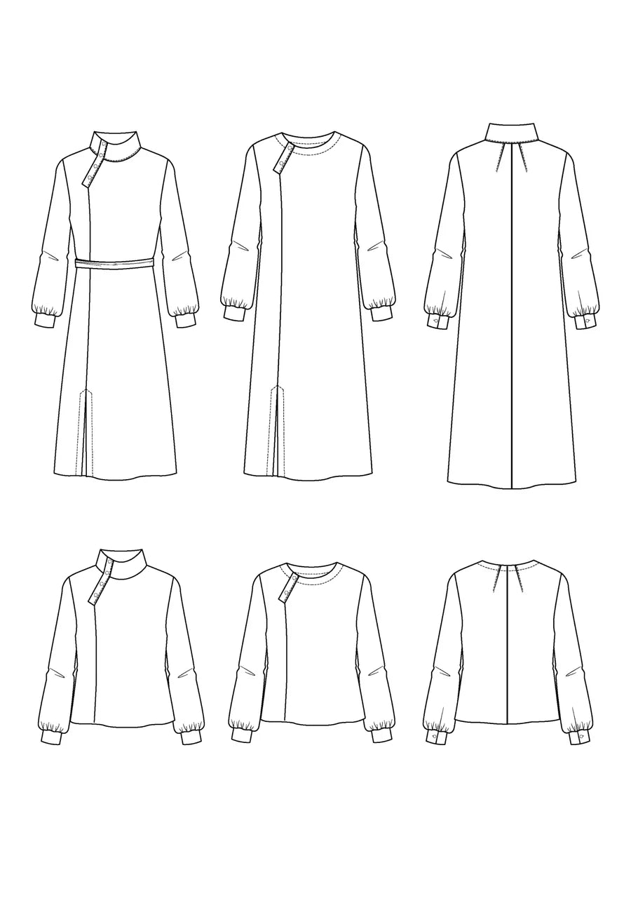 Soliore Dress &amp; Blouse - Sewing Pattern | Maison Fauve