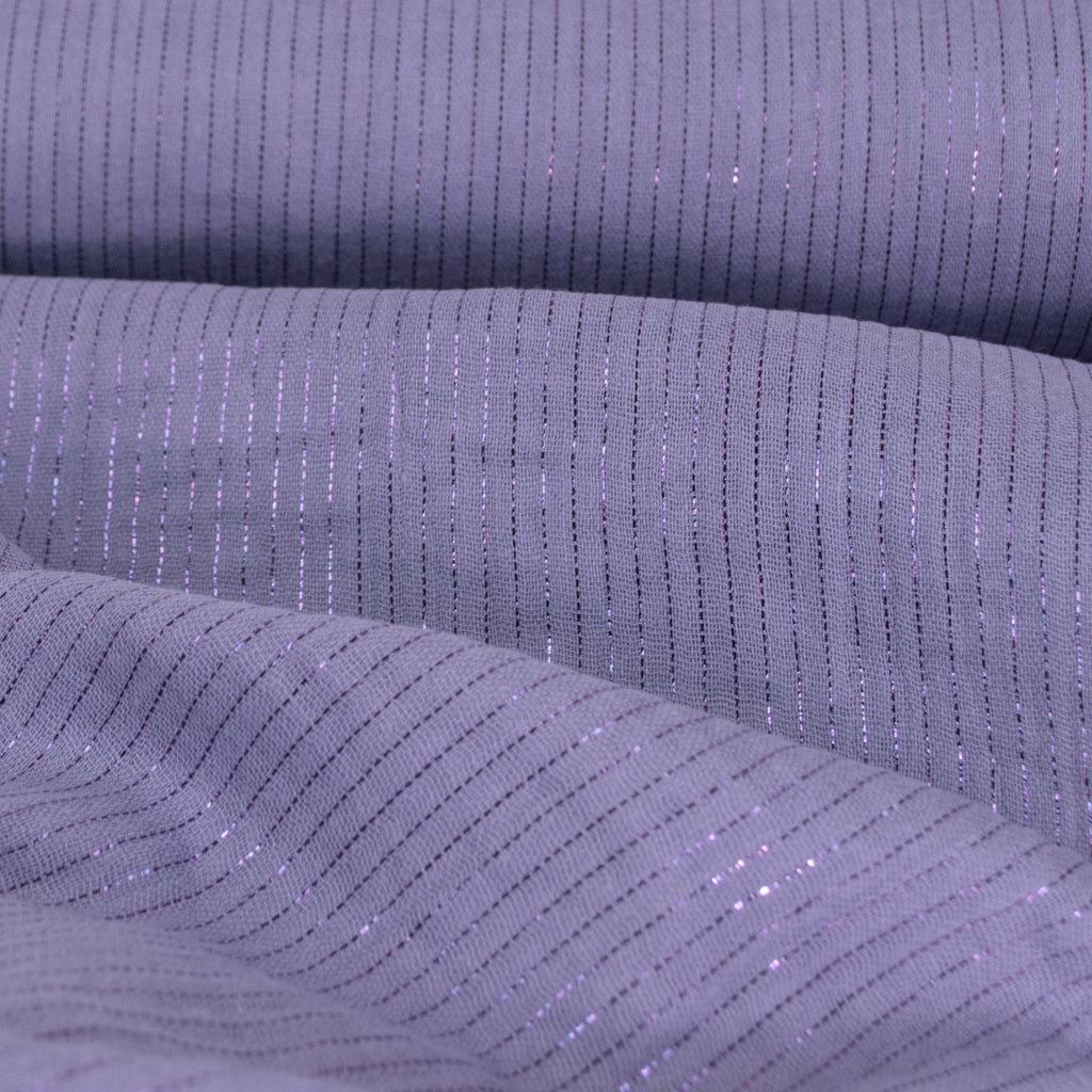 Sparkly Cotton Double Gauze - Lilac