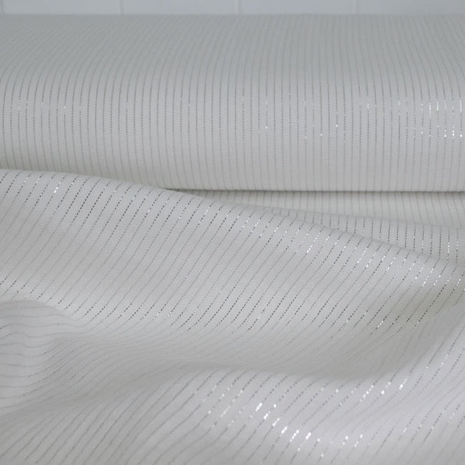 Sparkly Cotton Double Gauze - Ecru