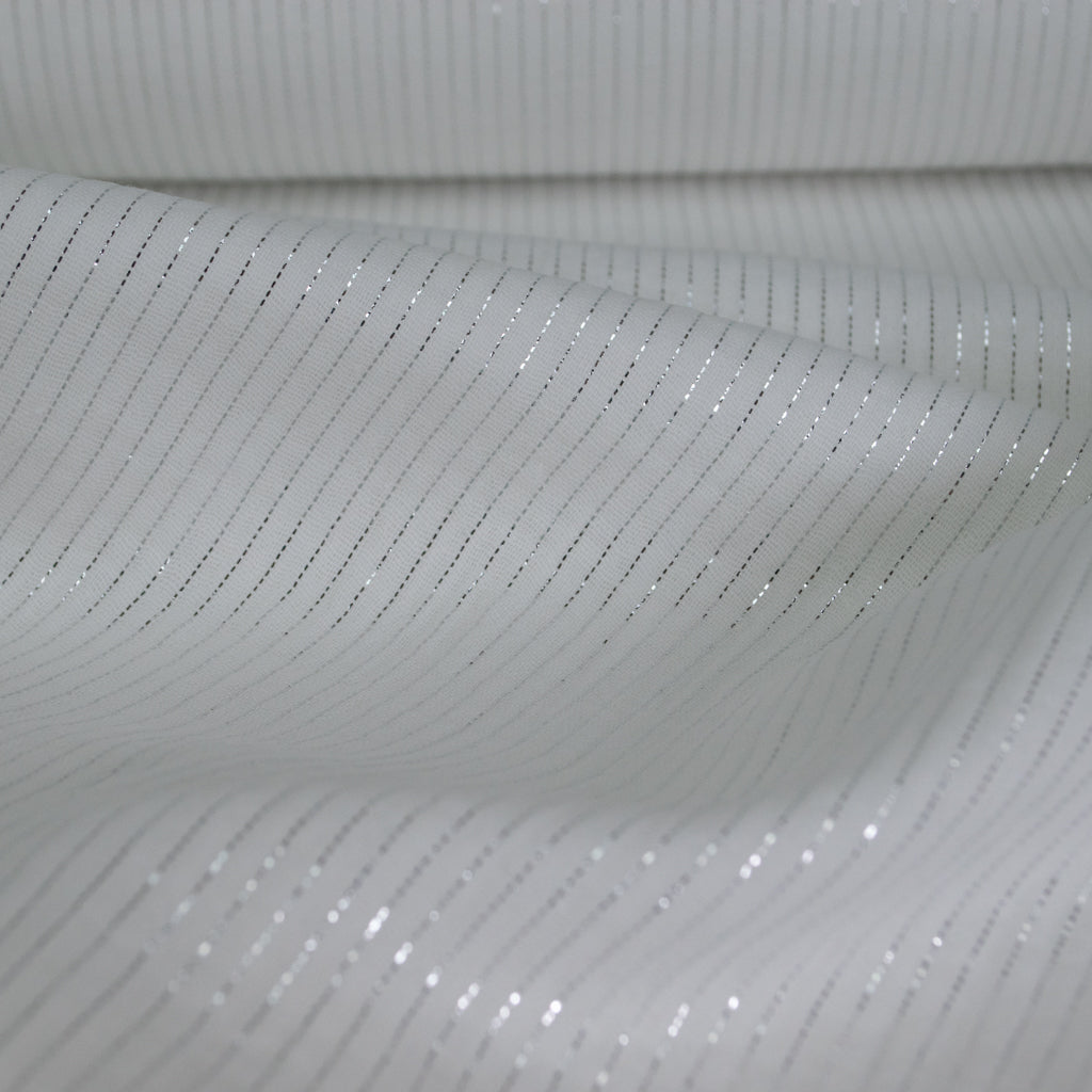 Sparkly Cotton Double Gauze - Ecru