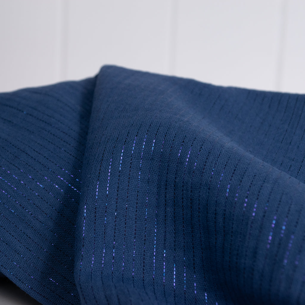 Sparkly Cotton Double Gauze - Jeans
