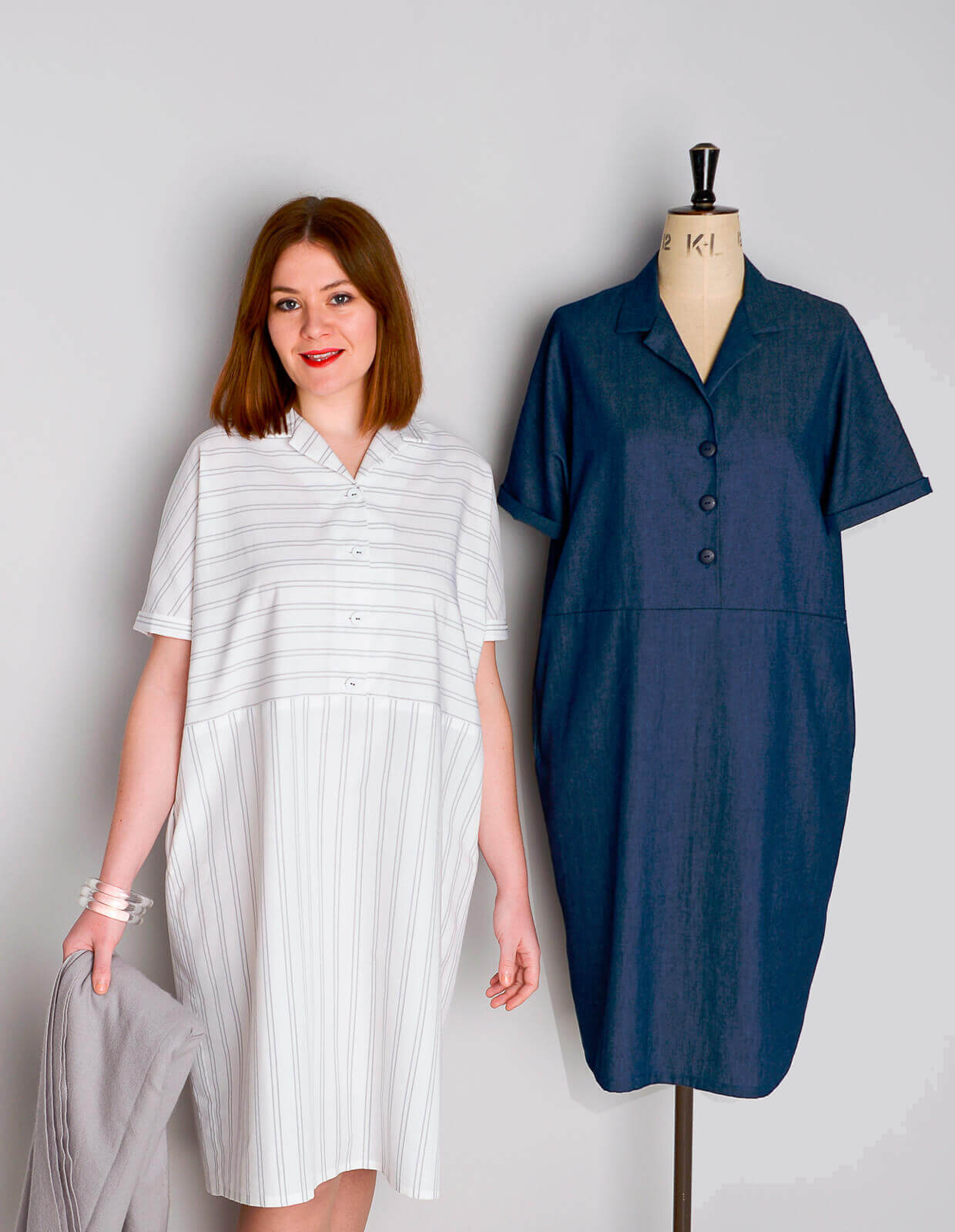 PDF Pattern - Flip Collar Shirt Dress | The Makers Atelier