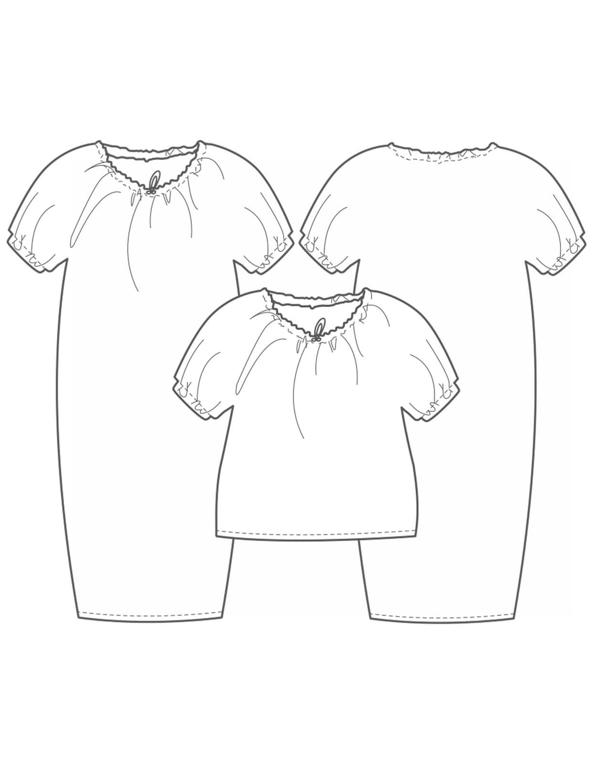 Maaidesign Patterns PDF Pattern - Drawstring Dress and Top | The Makers Atelier ...