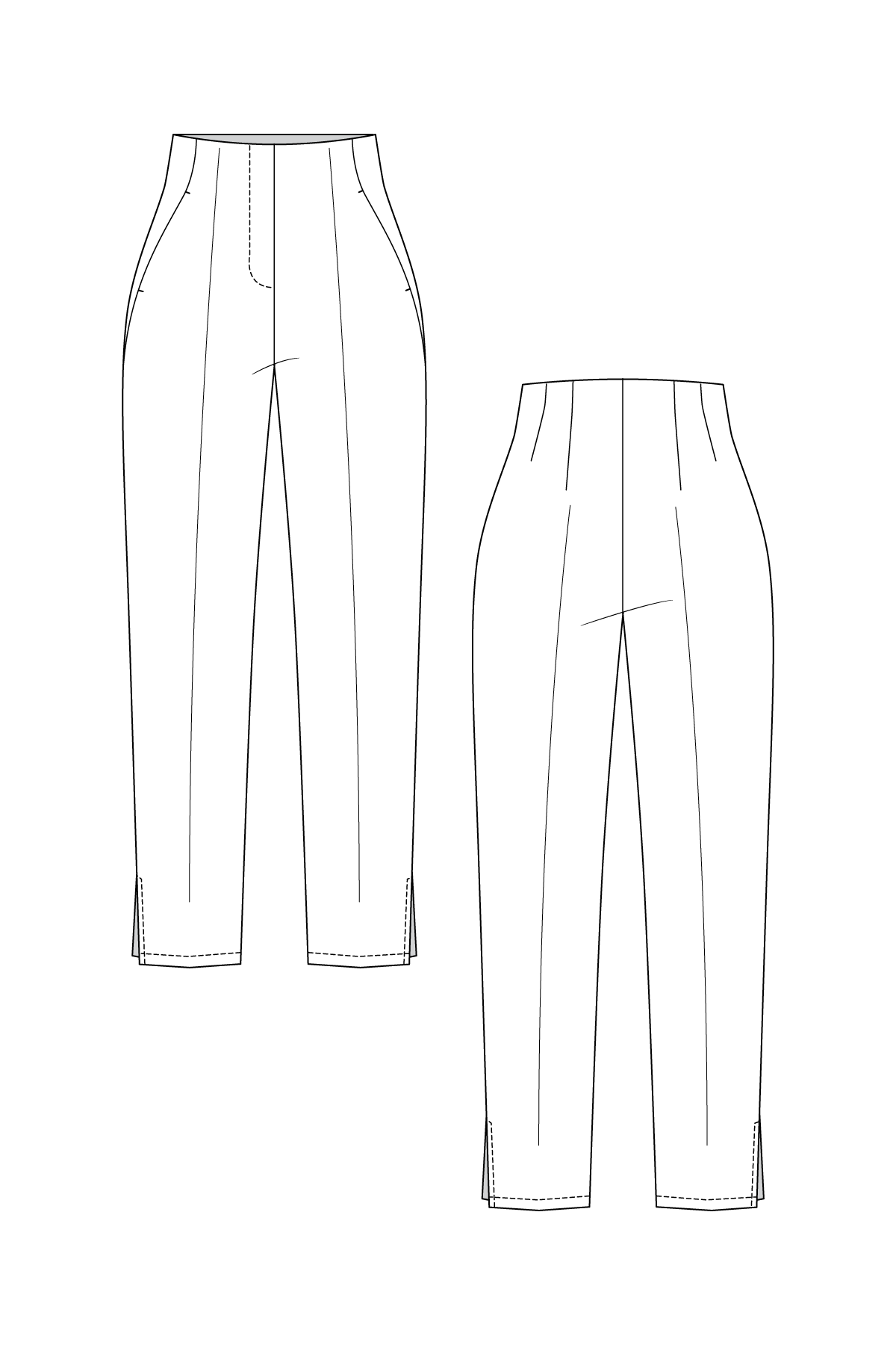 PDF Pattern - Tyyni Cigarette Trousers | Named Clothing