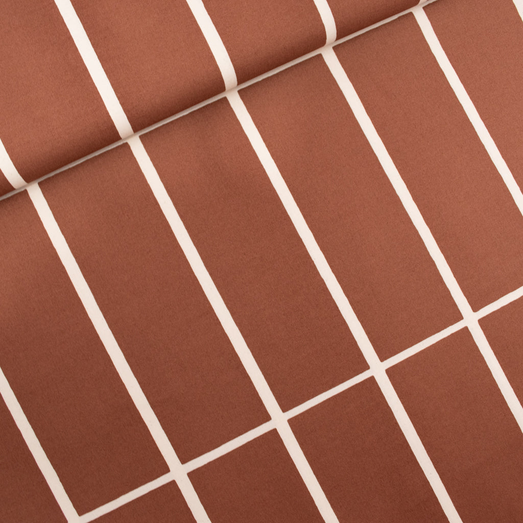 Marimekko - LIMITED EDITION - Tiiliskivi - Unbleached Cotton - Chestnut