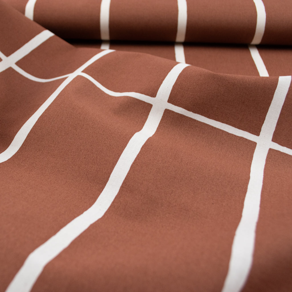 Marimekko - LIMITED EDITION - Tiiliskivi - Unbleached Cotton - Chestnut