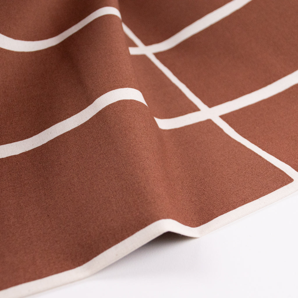 Marimekko - LIMITED EDITION - Tiiliskivi - Unbleached Cotton - Chestnut