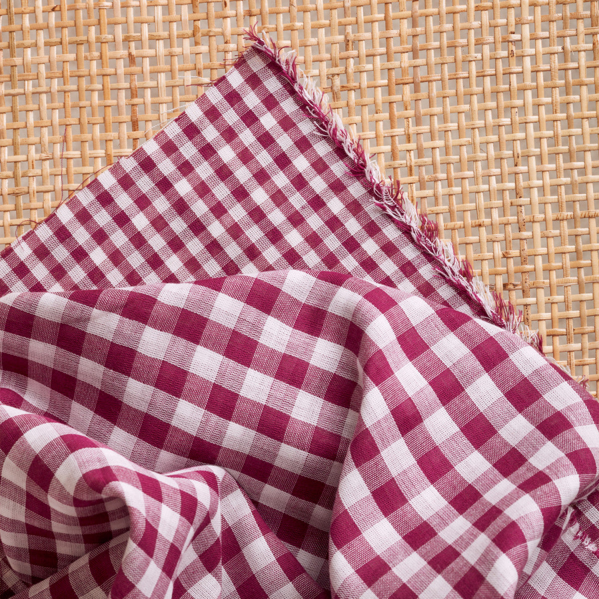 Gingham Double Gauze - Atelier Brunette - Dahlia