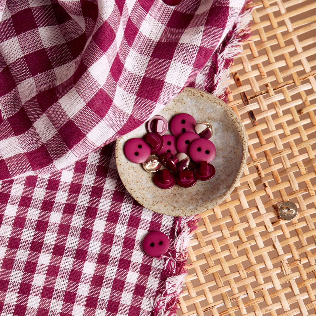 Gingham Double Gauze - Atelier Brunette - Dahlia