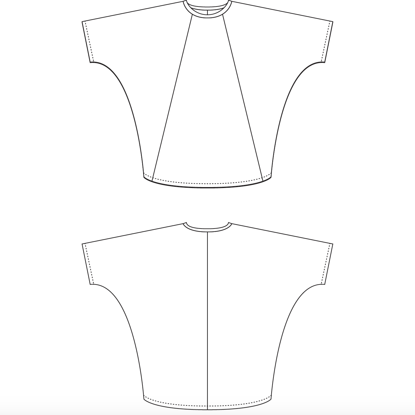 PDF Pattern - Tulia Tee unisex | Sewing Patterns by Masin