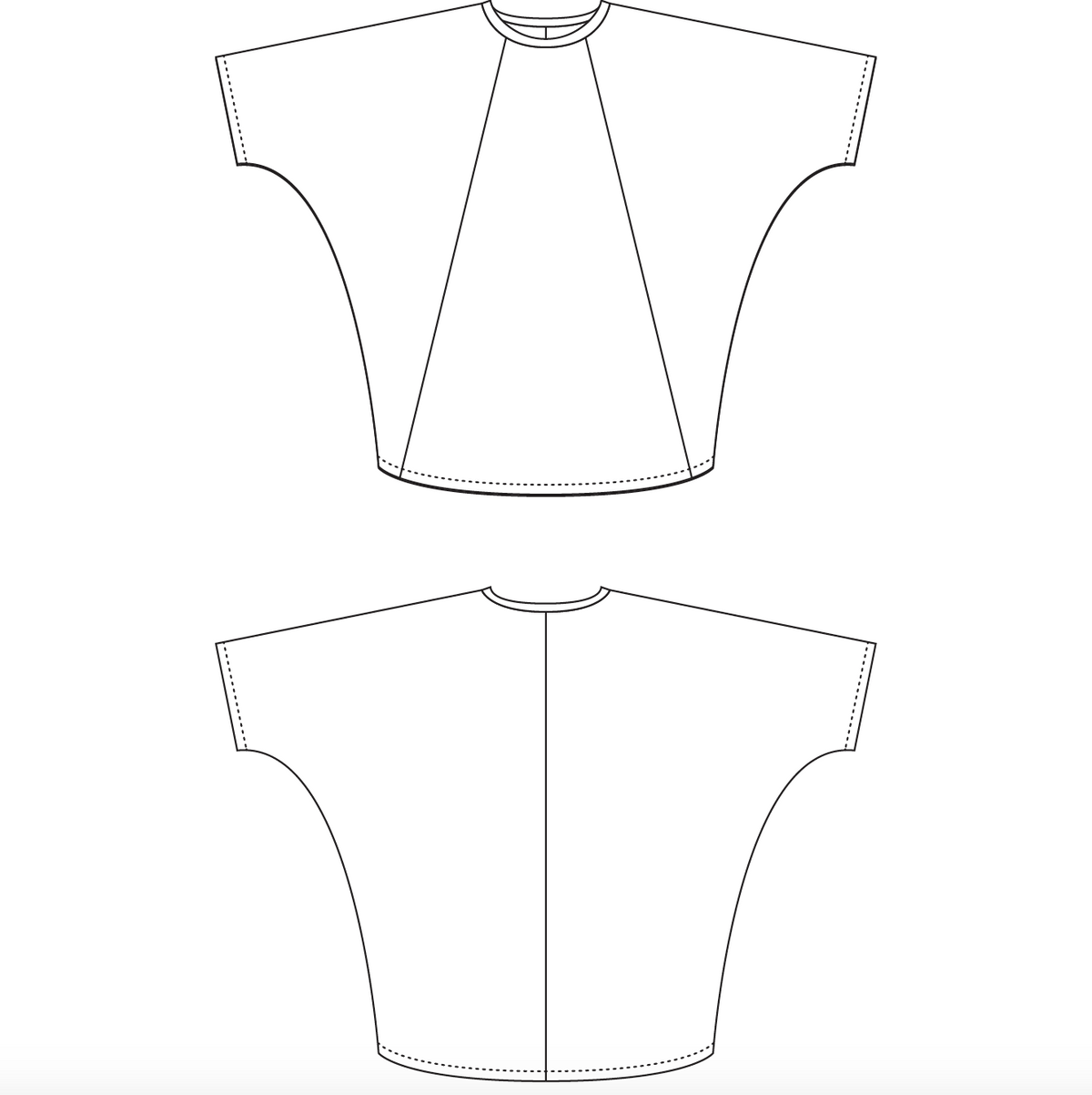 PDF Pattern - Tulia Tee unisex | Sewing Patterns by Masin