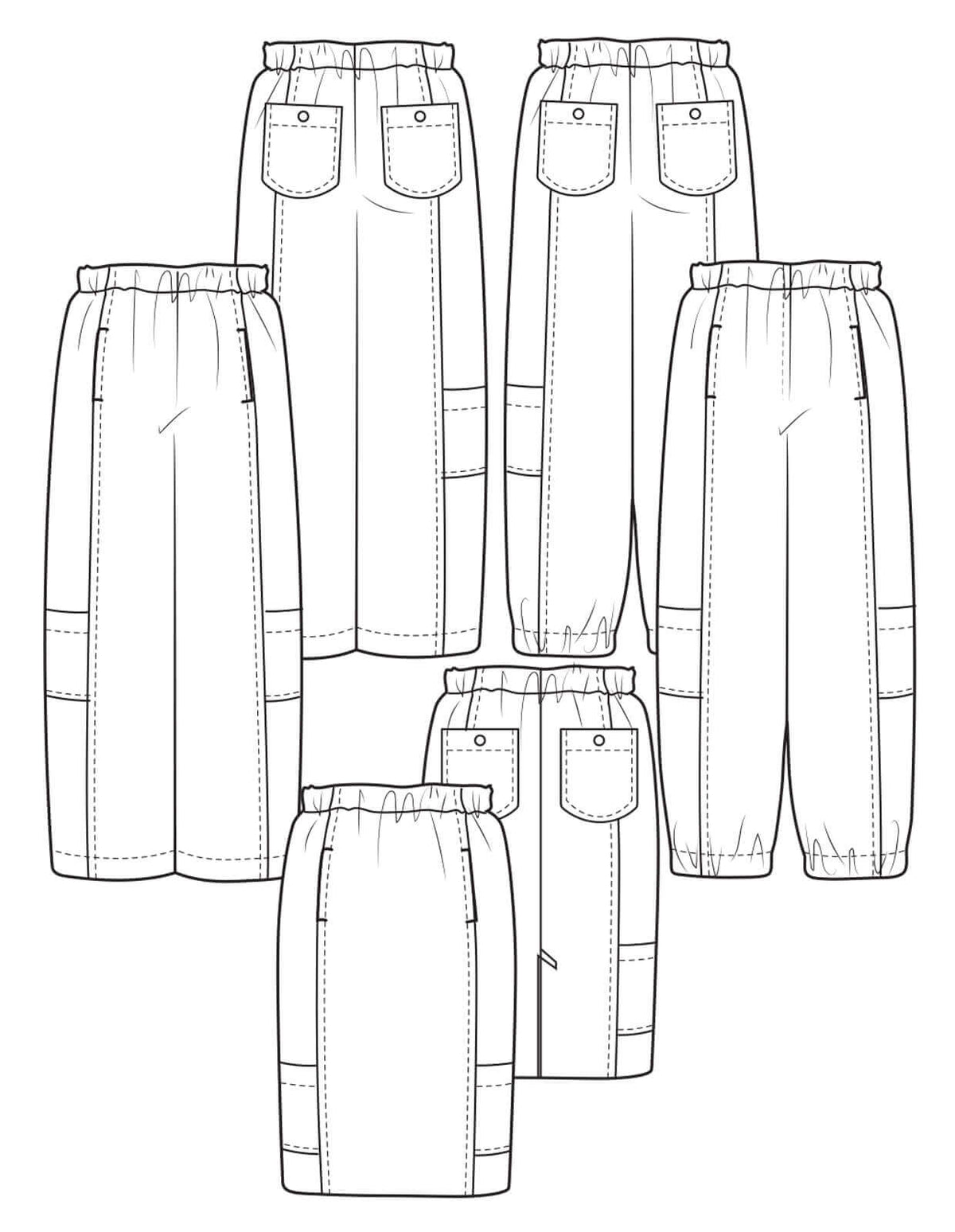 PDF Pattern - Utility Pant and Skirt | The Makers Atelier – MaaiDesign ...