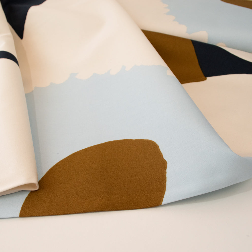 Marimekko - Limited Edition -  60th Anniversary Unikko - Organic Heavyweight Sateen - Blueberry &amp; Off-white