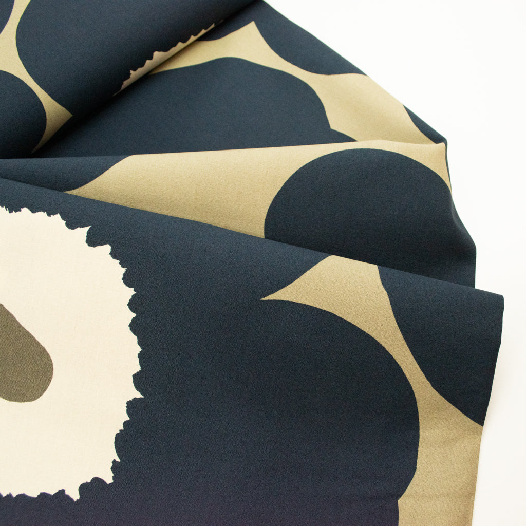 Marimekko - Unikko - Organic Cotton -  Elmwood &amp; Blueberry
