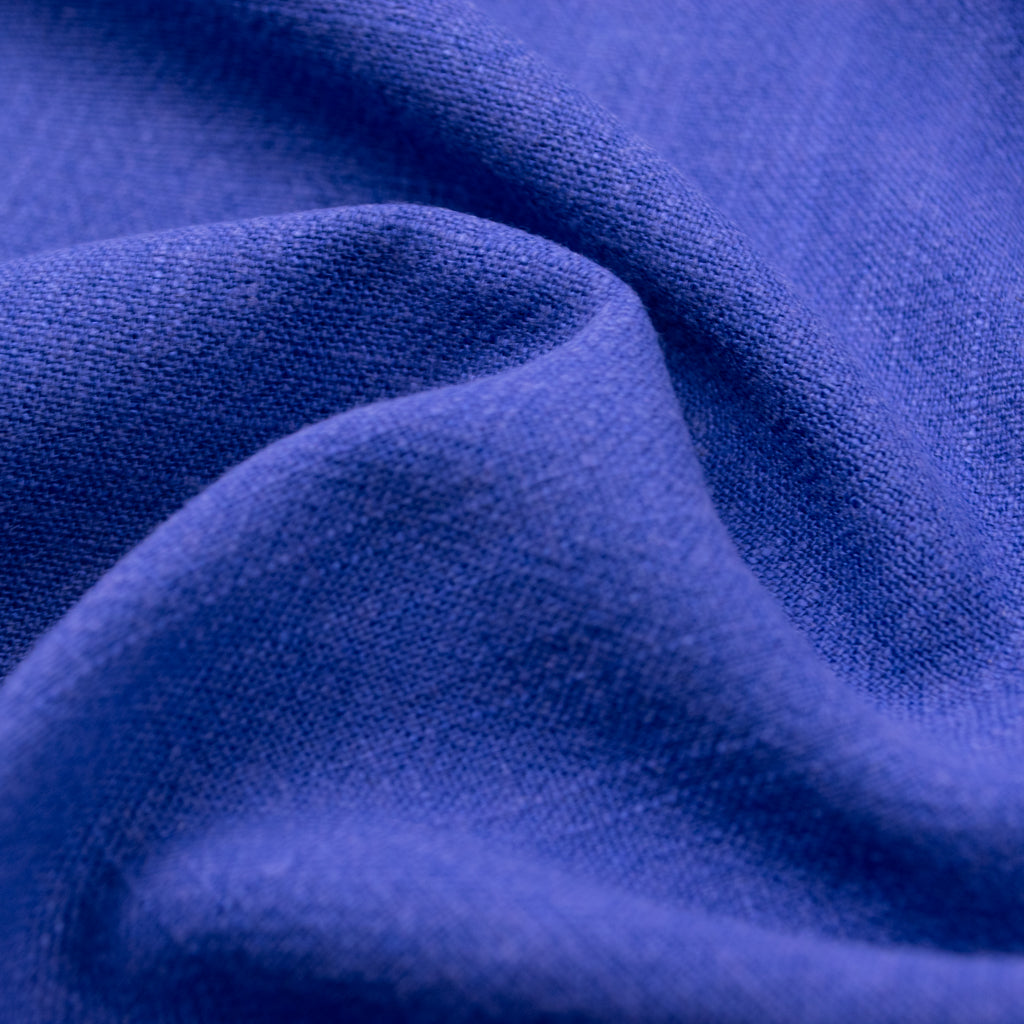 Viscose Linen Noil - Cobalt Blue