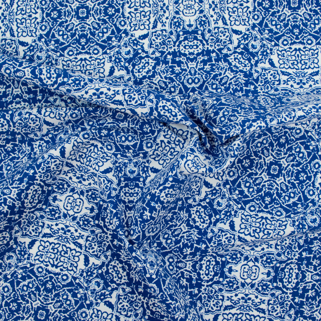Viscose Stretch Twill - Fine China - Blue