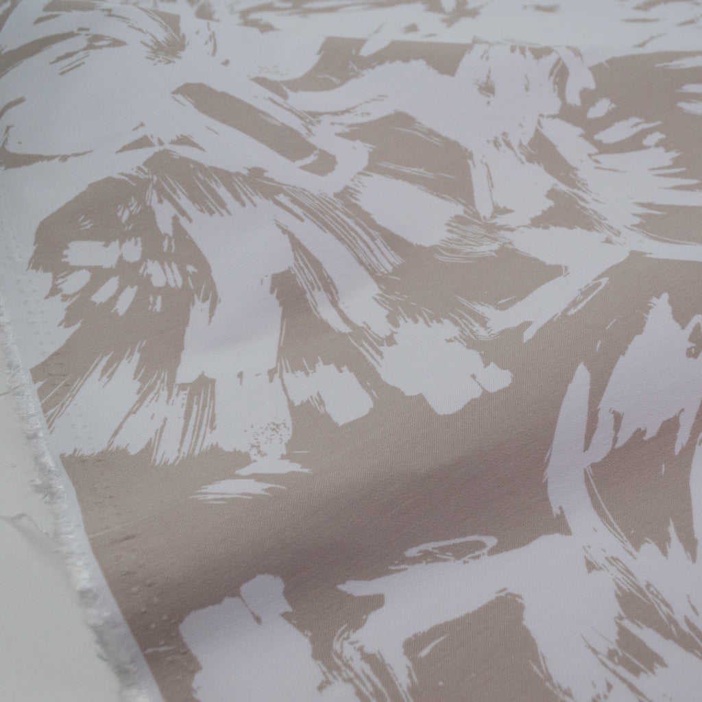 Viscose Stretch Twill - Bloom - Natural