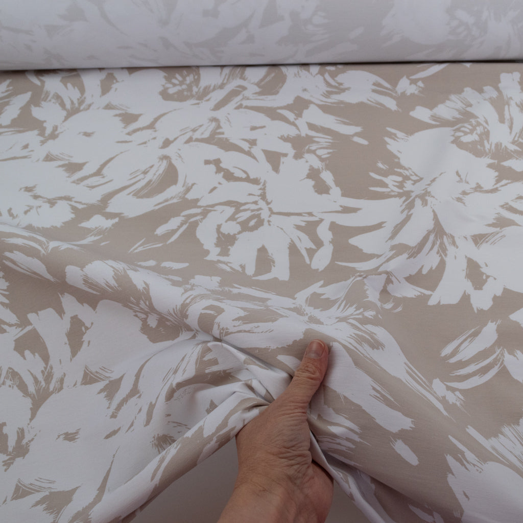 Viscose Stretch Twill - Bloom - Natural