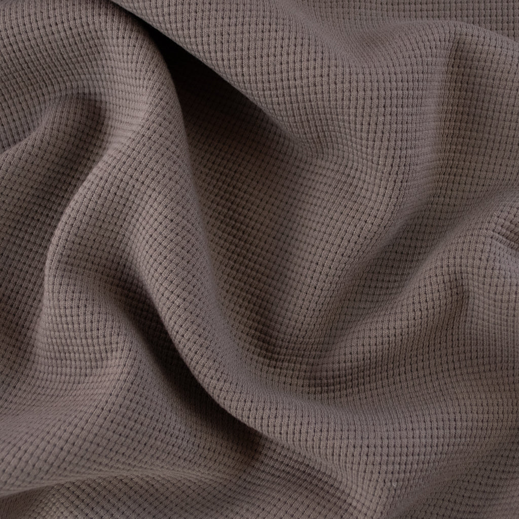 Waffle Knit Cotton Jersey - Mineral
