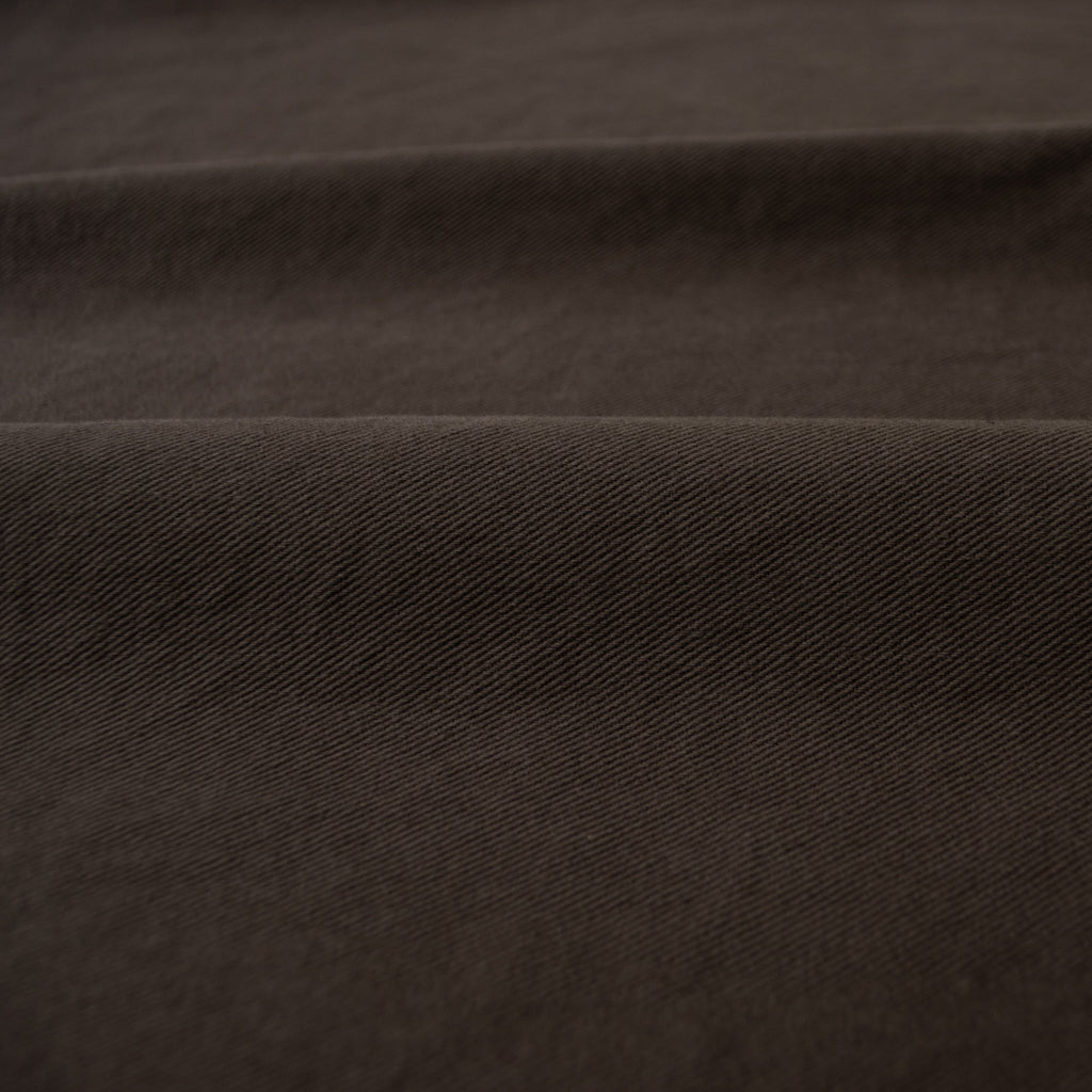 Washed Heavy Cotton Drill - Chocolate