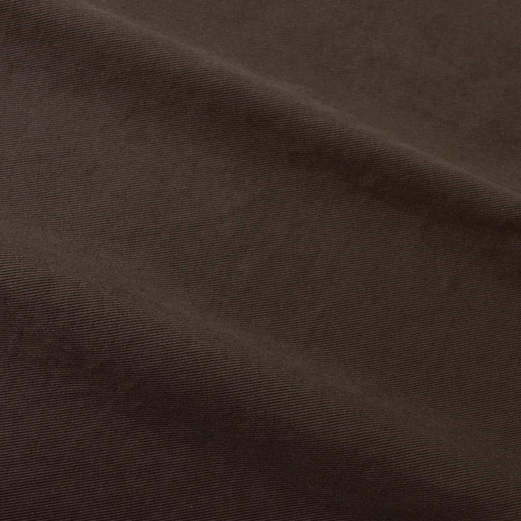 Washed Heavy Cotton Drill - Chocolate