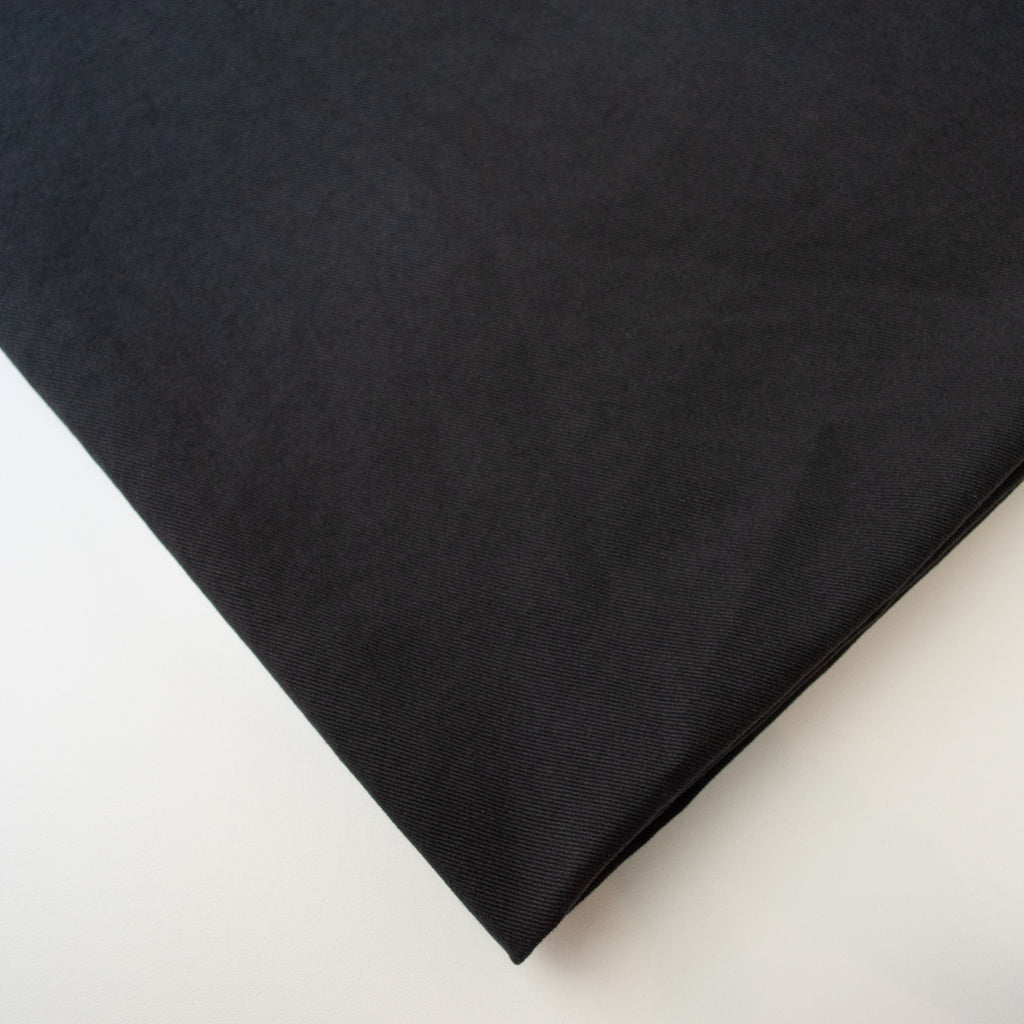 Washed Heavy Cotton Drill - Charcoal