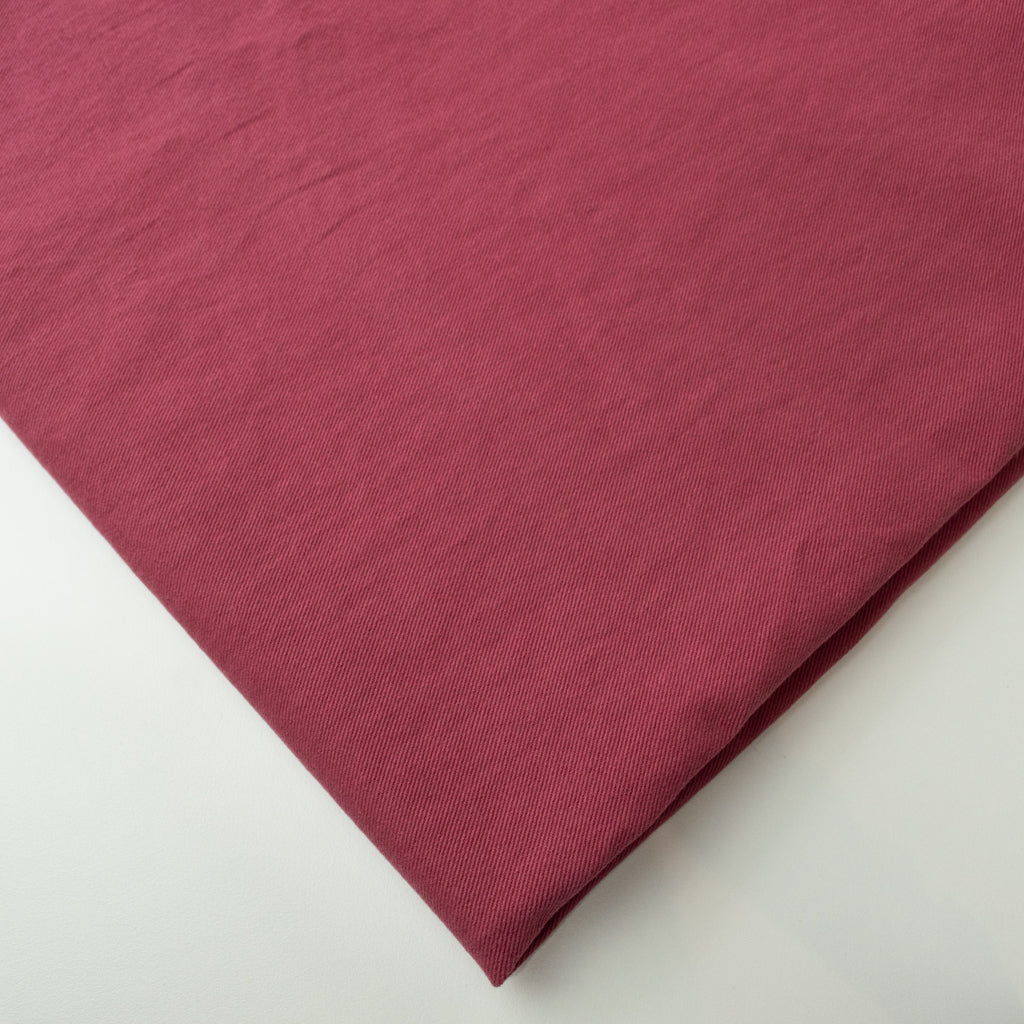 Washed Heavy Cotton Drill - Winter Berry