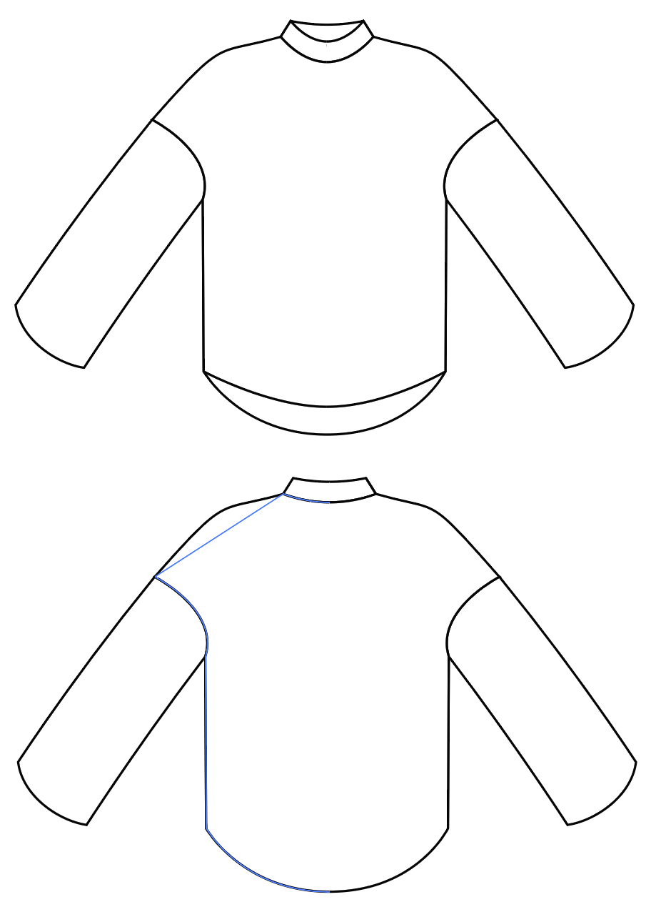 PDF Pattern - Molly Mock Neck Top | Sewing Patterns by Masin ...