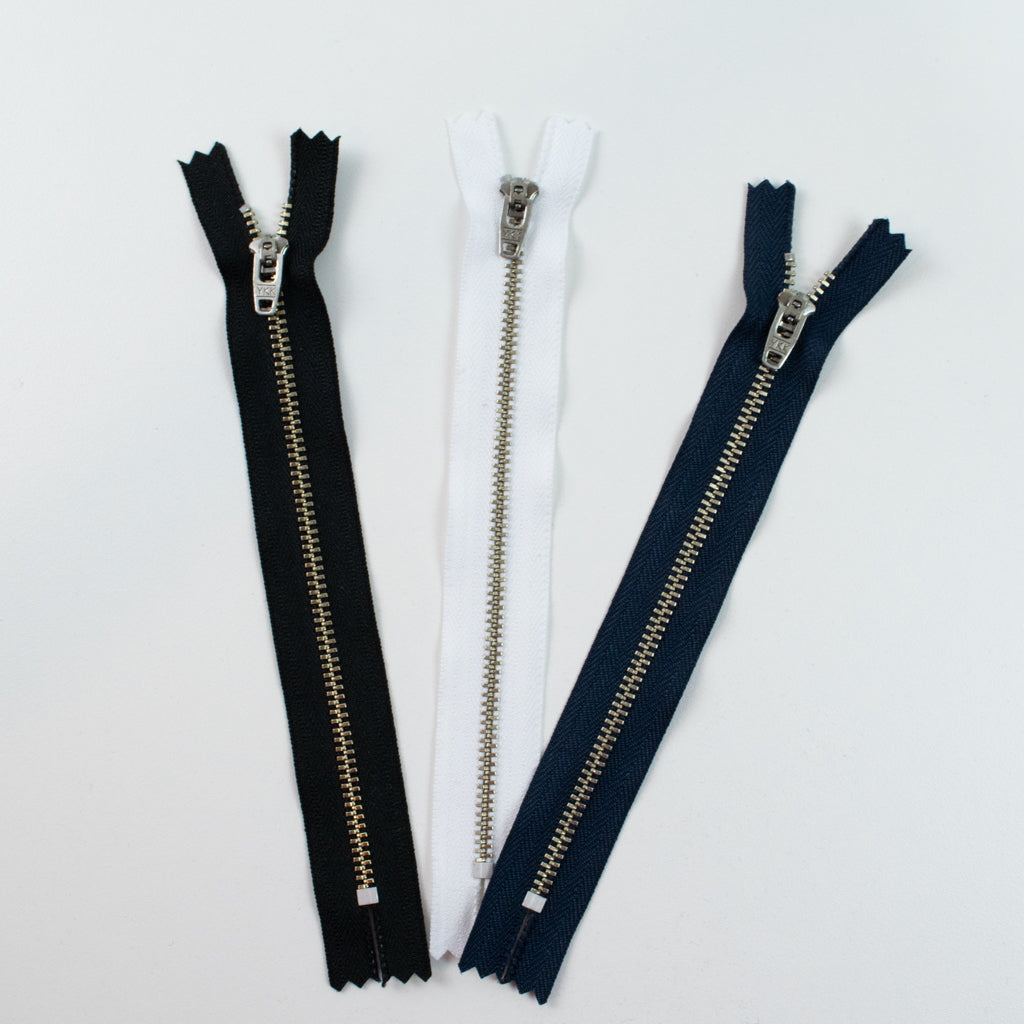 YKK Metal zipper with Flip Lock tab - 18cm