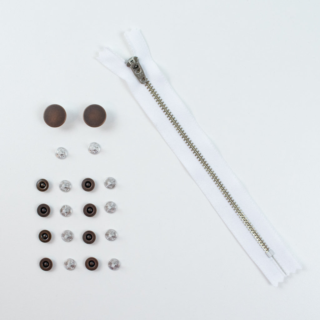 Jeans Hardware Set - Zipper Fly
