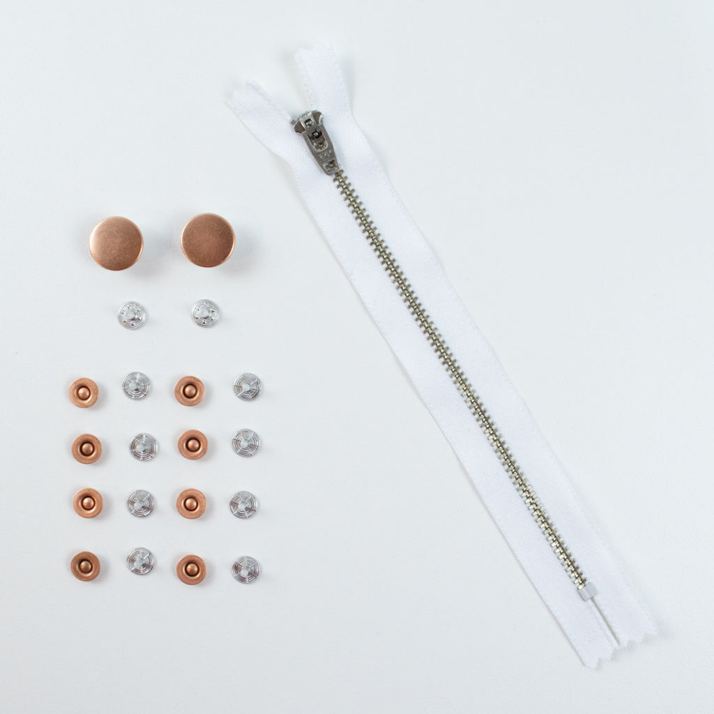 Jeans Hardware Set - Zipper Fly