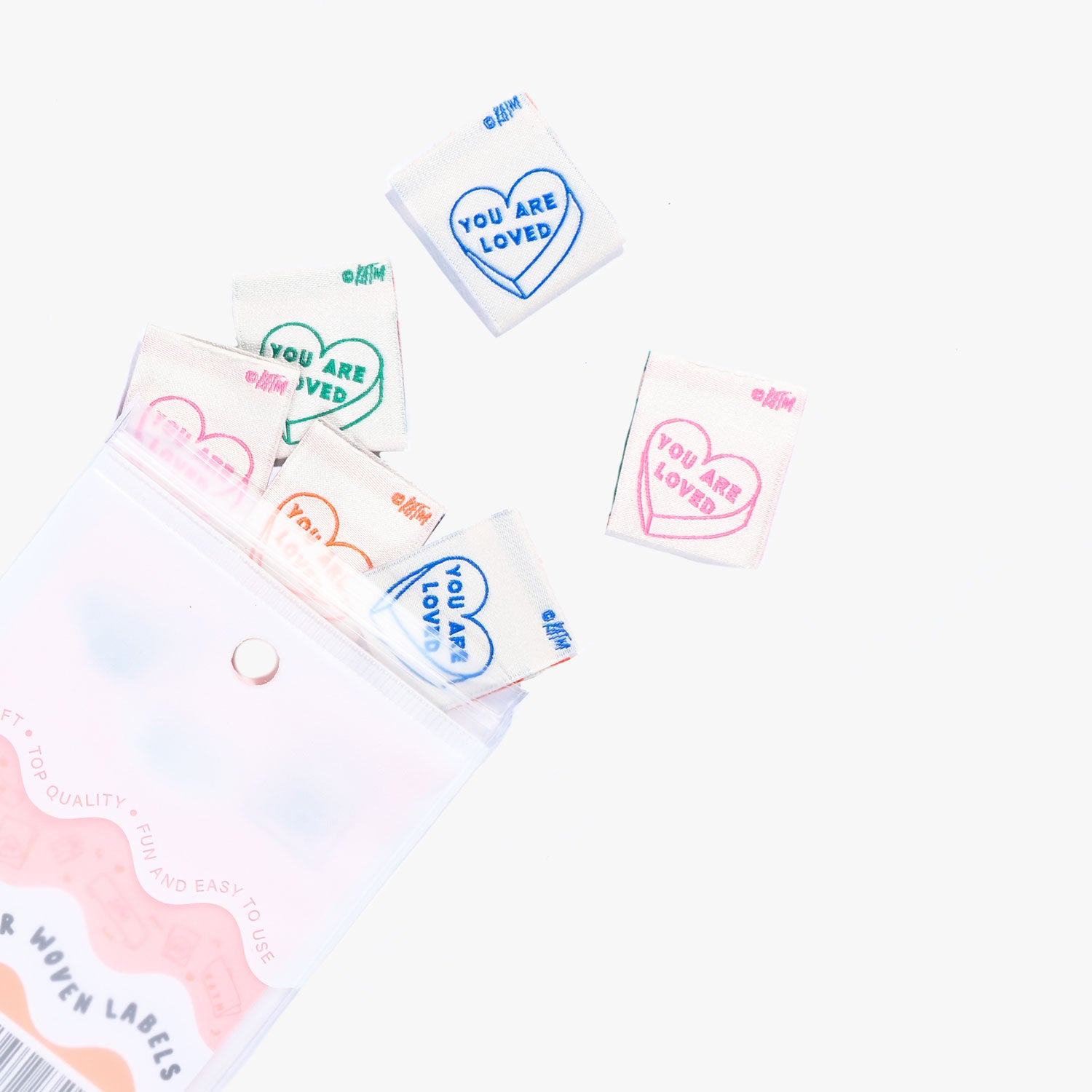 6 Woven Labels - You Are Loved