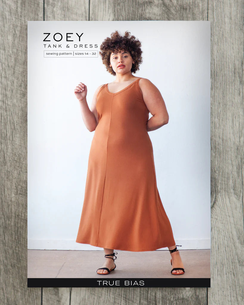Zoey Tank / Dress - Sewing Pattern | True Bias | Size 14-32