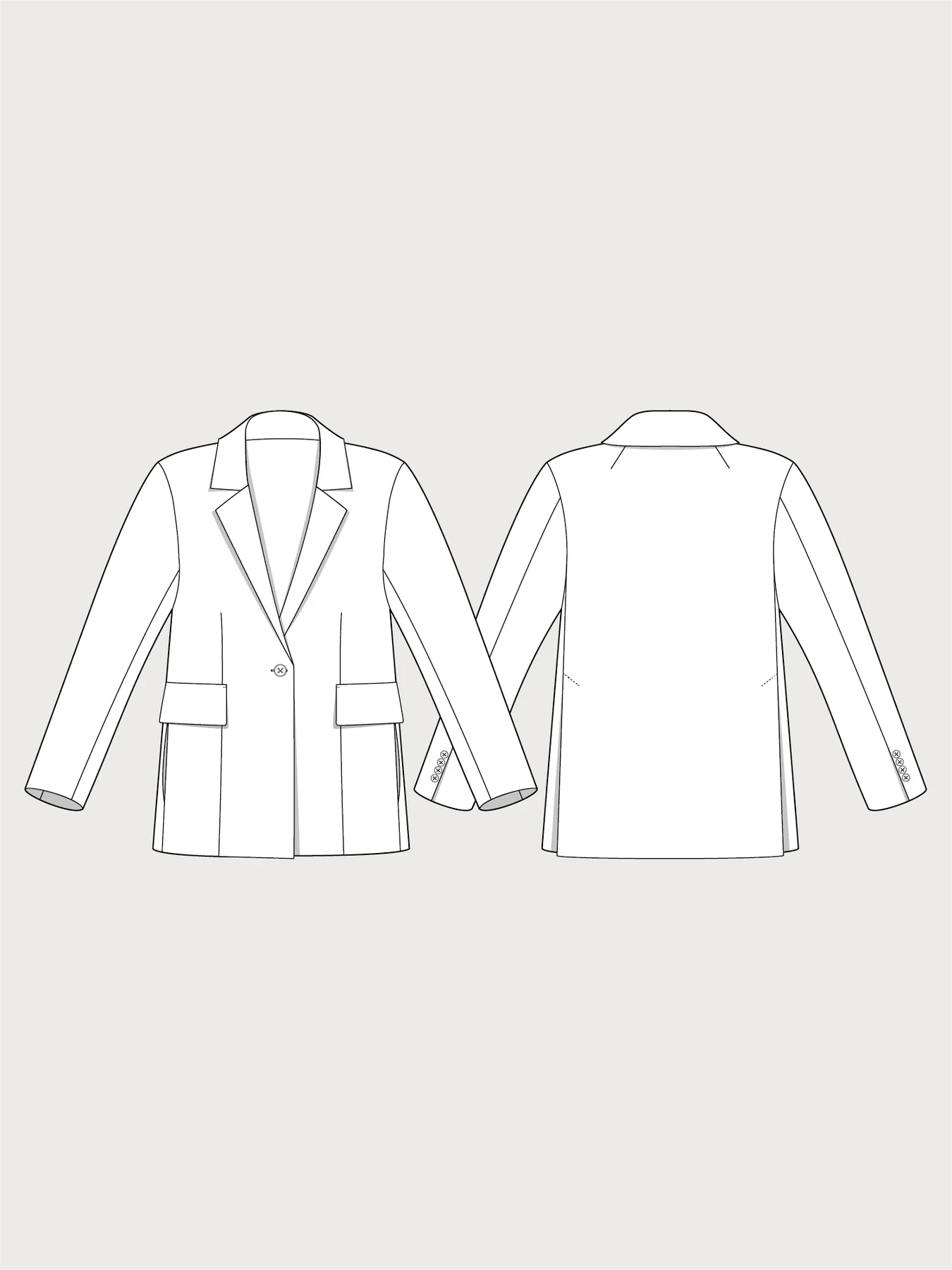 Blazer - Sewing Pattern | The Assembly Line – MaaiDesign Fabrics