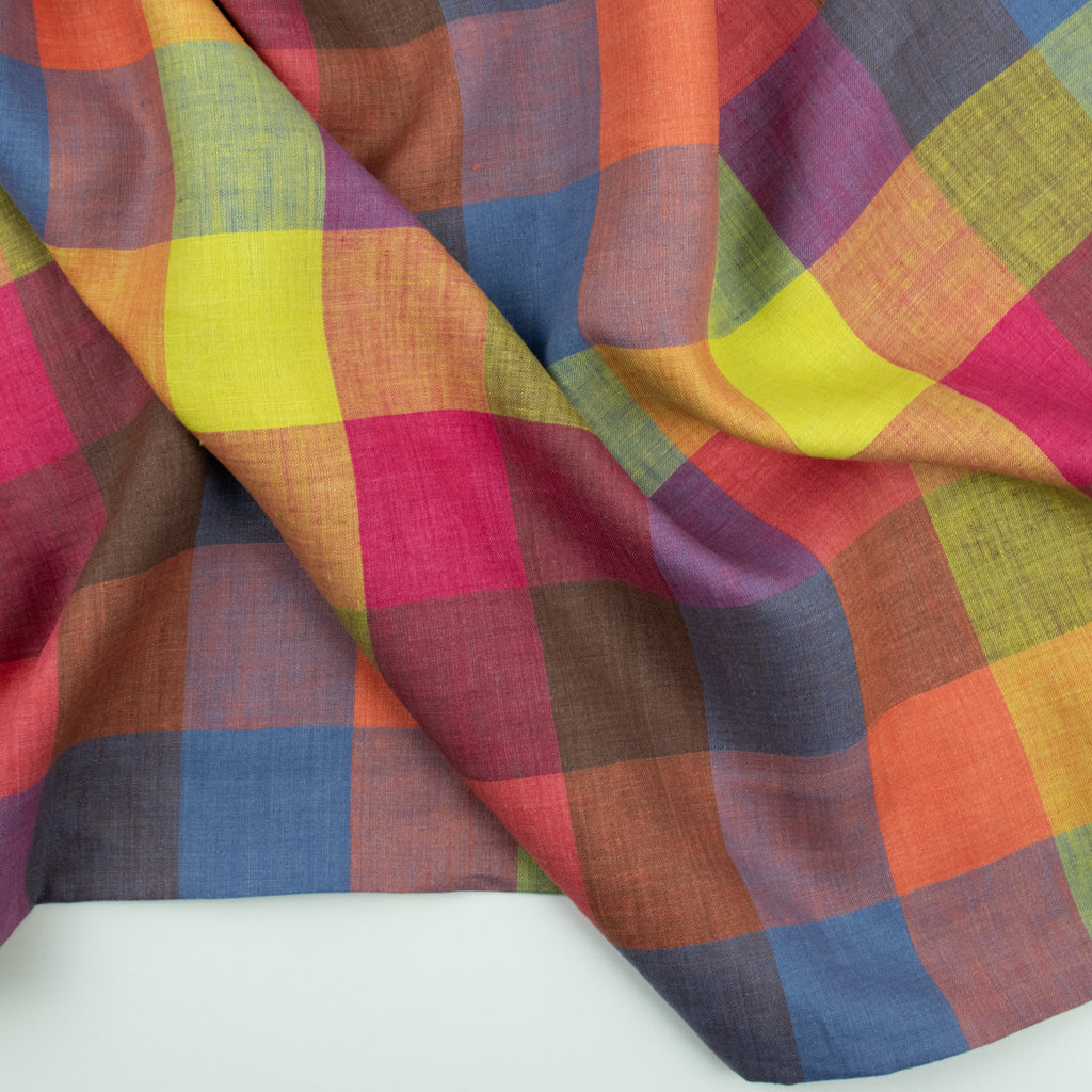 Linen by Maaidesign - Checkered Linen - Summer Sunrise