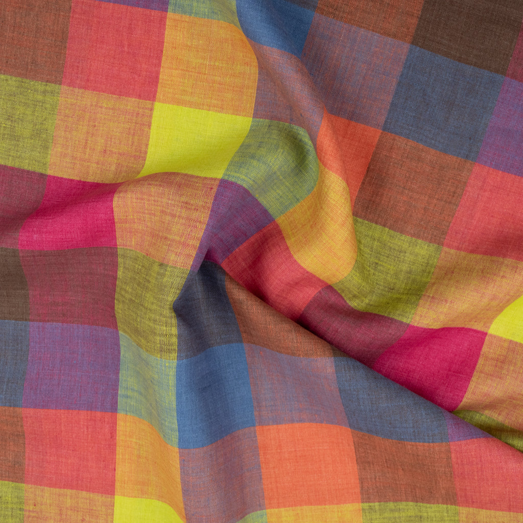 Linen by Maaidesign - Checkered Linen - Summer Sunrise