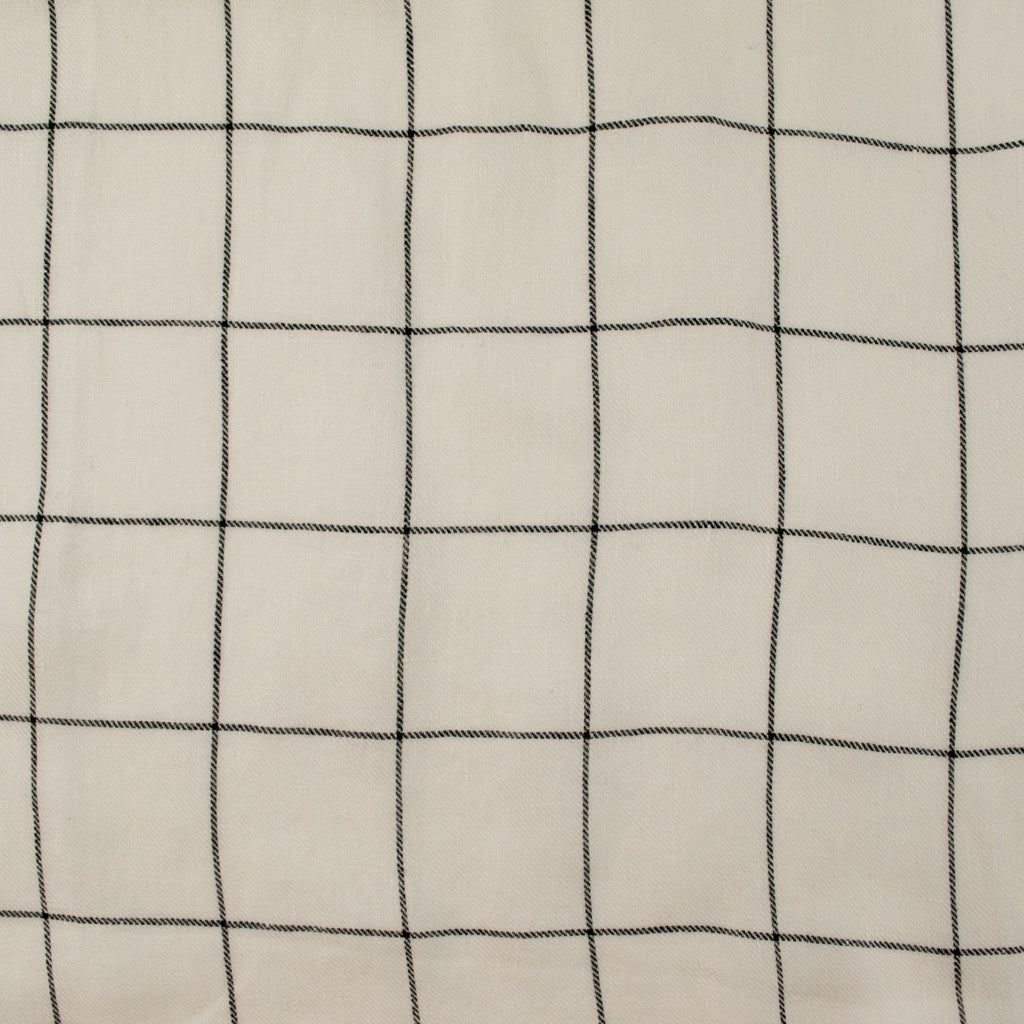Linen - Ivory + Black Check