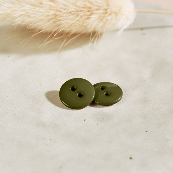 Atelier Brunette - Classic Shine Buttons - Ivy Green - 15mm