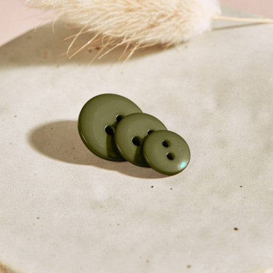 Atelier Brunette - Classic Shine Buttons - Ivy Green - 15mm