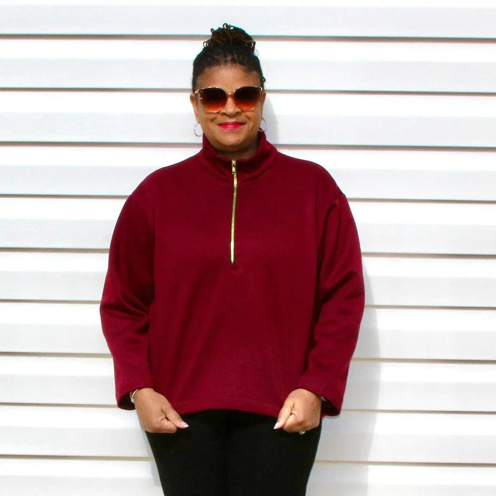 Half Zipper Sweater - Sewing Pattern | Wardrobe By Me