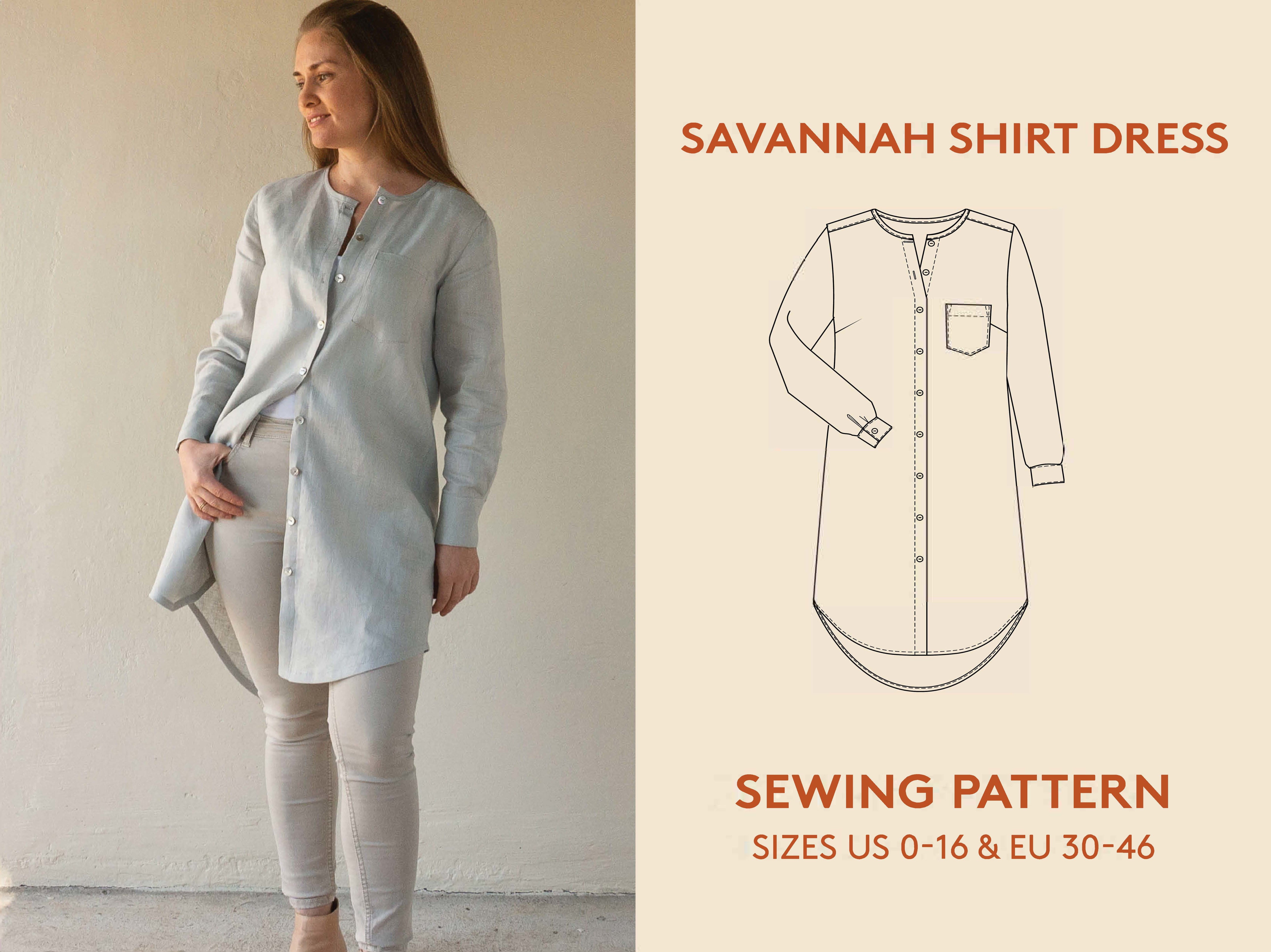 Savannah Shirt Dress - Sewing Pattern | Wardrobe By Me