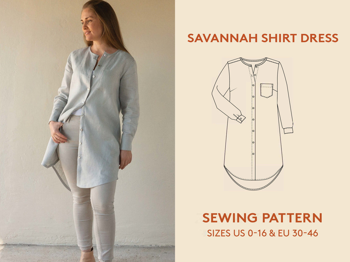 Savannah Shirt Dress - Sewing Pattern | Wardrobe By Me