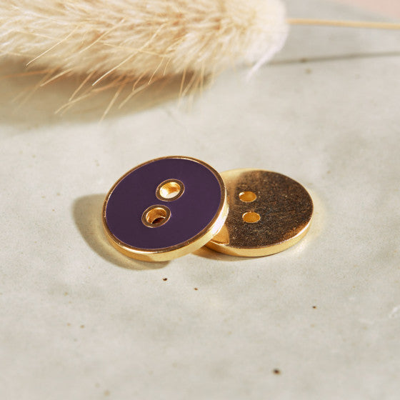 Atelier Brunette - Joy Buttons - Majestic Purple - 12mm