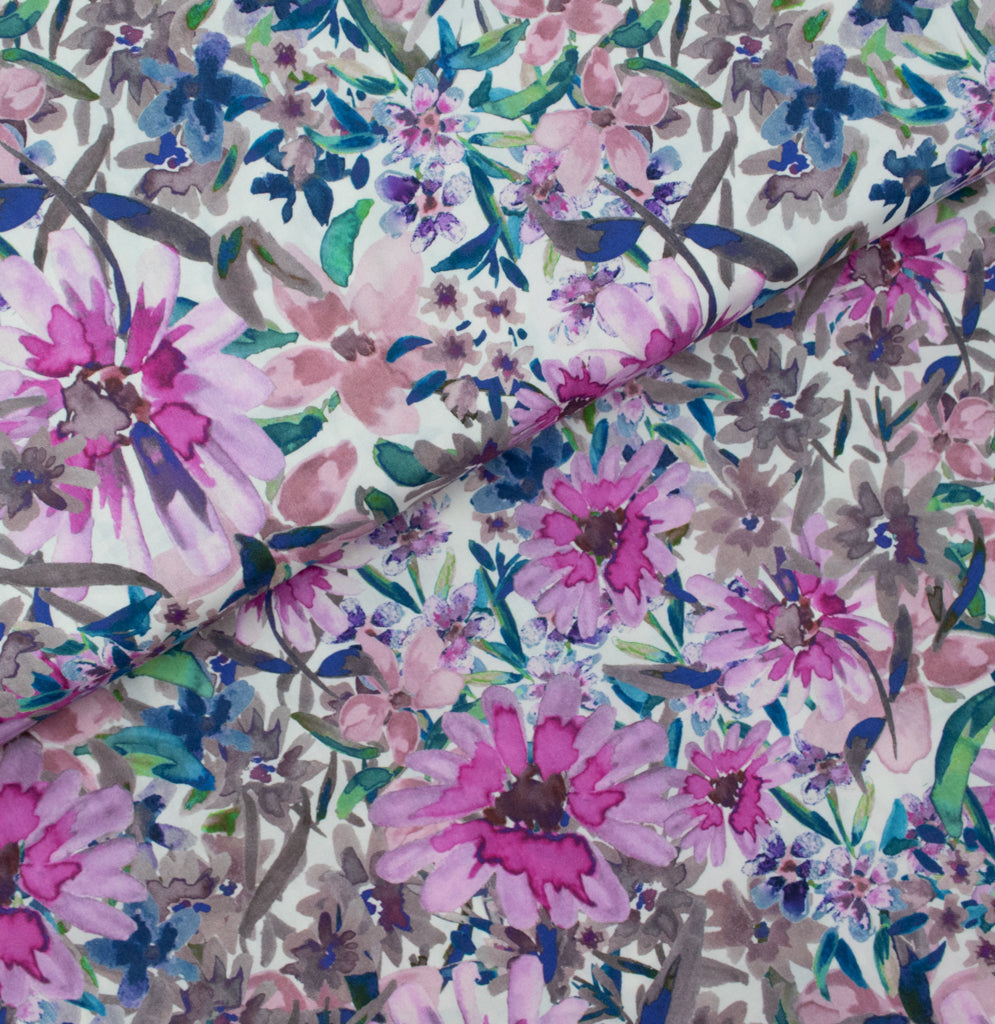 Lady McElroy - Cotton Lawn - Watercolour Meadow