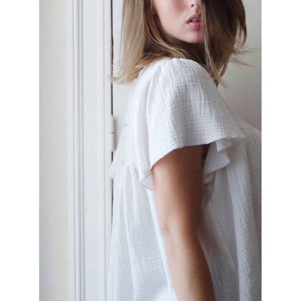 Louise Blouse &amp; Dress - Woman - Sewing Pattern | Ikatee