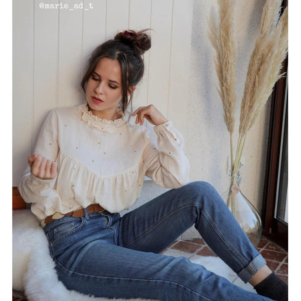 Louise Blouse &amp; Dress - Woman - Sewing Pattern | Ikatee