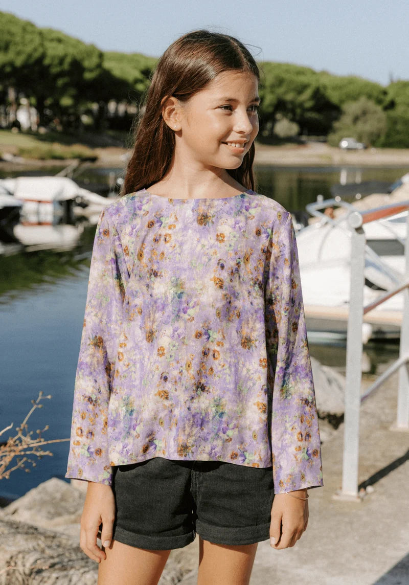 Miss Violette Girl's Blouse - Sewing Pattern | Maison Fauve