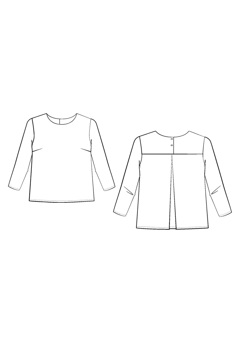 Miss Violette Girl's Blouse - Sewing Pattern | Maison Fauve