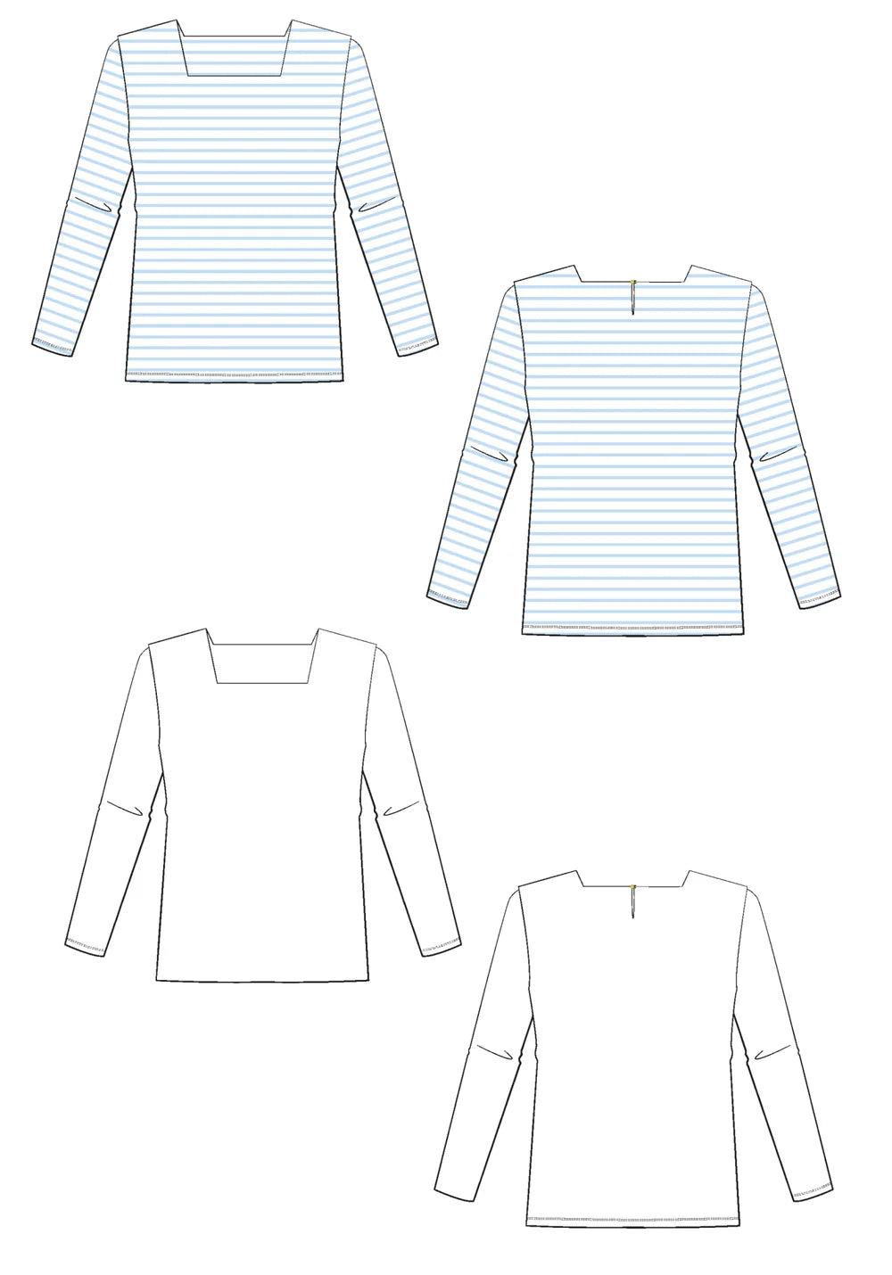 Miss Pirate Kids' Breton Top - Sewing Pattern | Maison Fauve