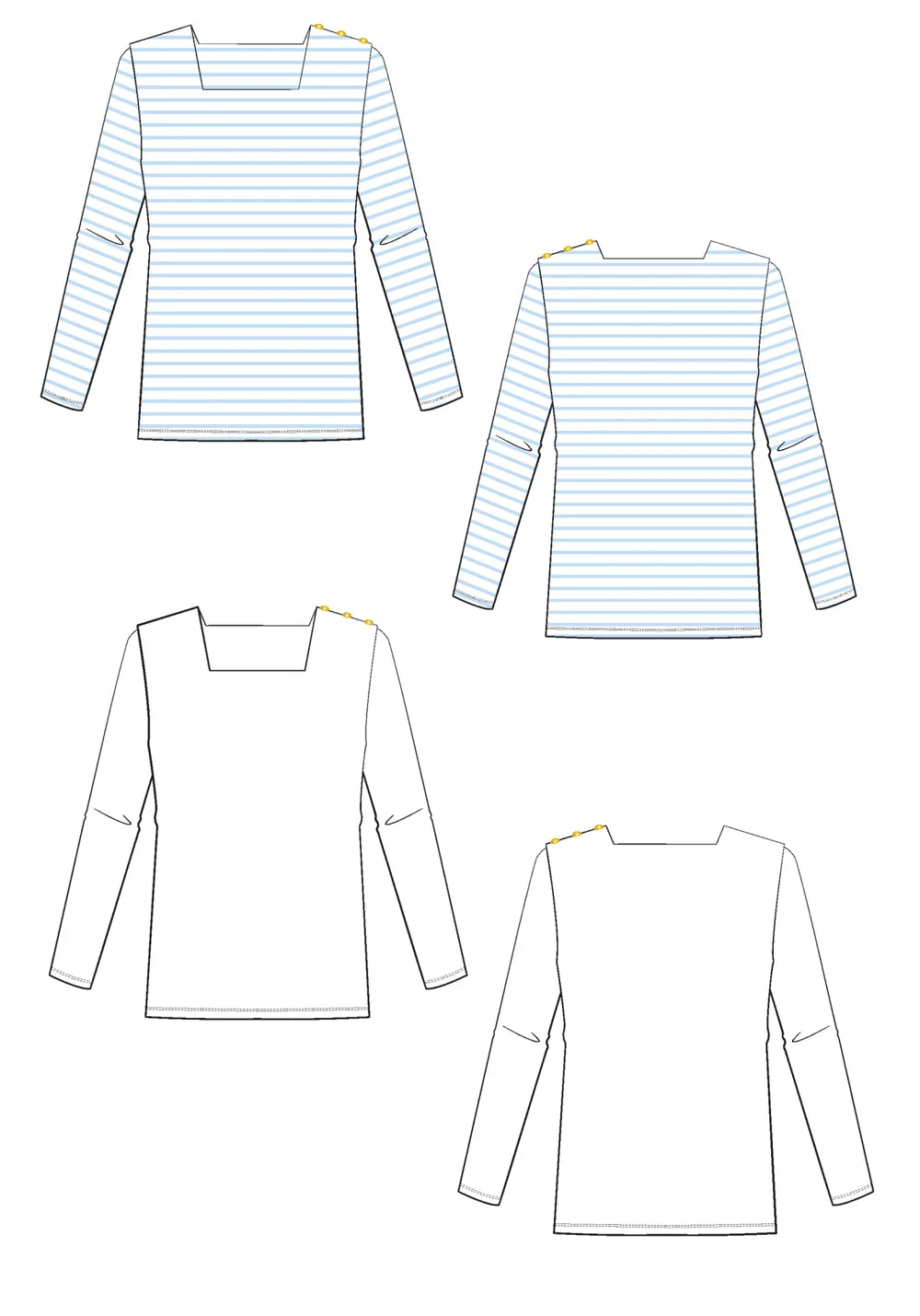 Pirate Brenton Top - Sewing Pattern | Maison Fauve